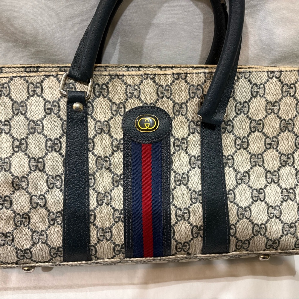Vintage Gucci Canvas Tote. AS-IS